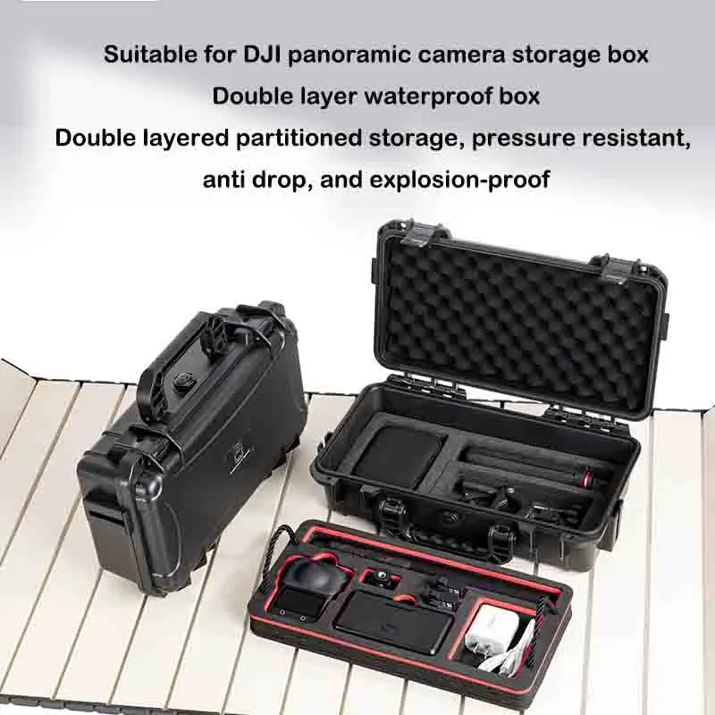 Para dji osmo 360 caso à prova de explosão osmo 360 saco portátil caixa à prova dwaterproof água casca dura caso grande capacidade