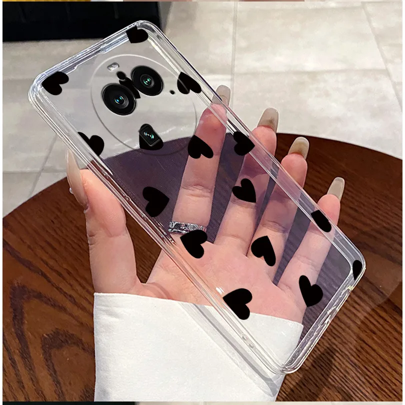 ل ممن لهم البحث X6 برو PGEM110 PGEM10 الأزياء الفاخرة نمط قذيفة لينة بولي TPU شفافة للصدمات ل Find X 6 برو الغلاف