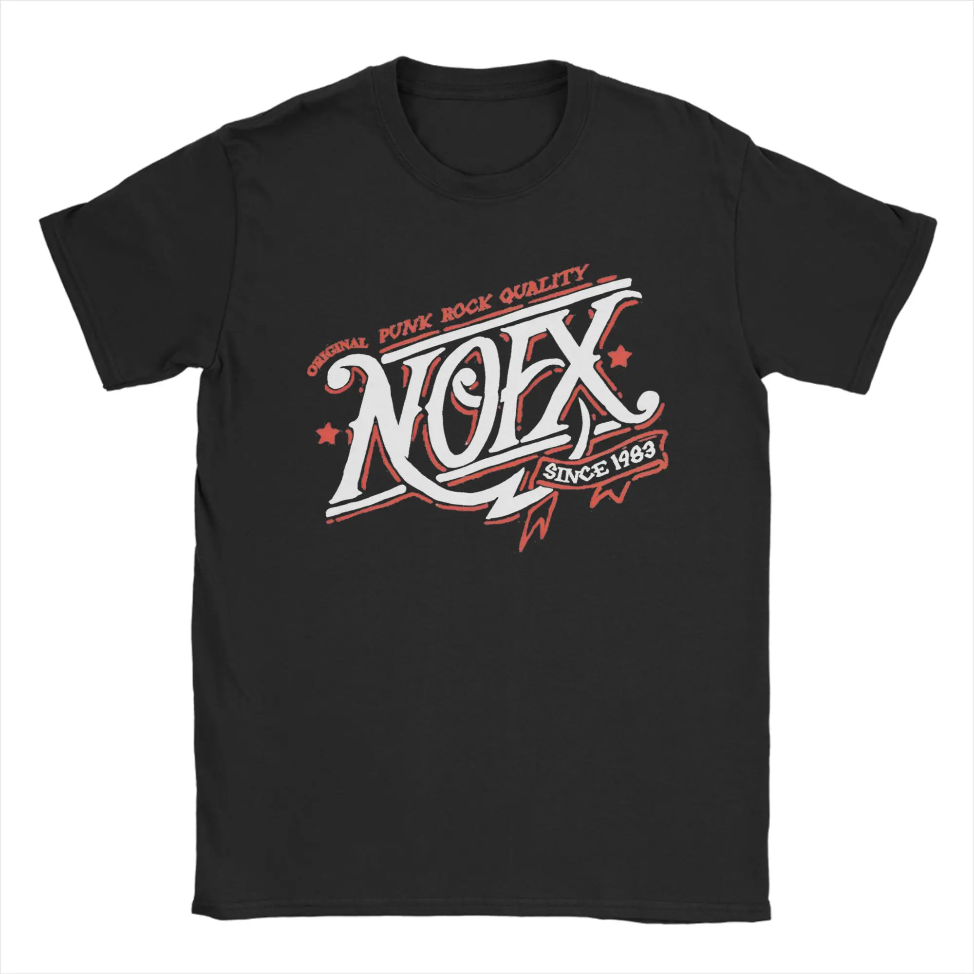 NOFX Music Album T Shirt Men Cotton Fashion for Male T-Shirt Crew Neck Punk Rock Band Tees Short Sleeve Clothing Plus Size