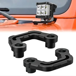 2Pcs Light Mounting Brackets for 2018-2022 Jeep Wrangler JL/JLU 2018-2023 Gladiator JT A-Pillar Windshield