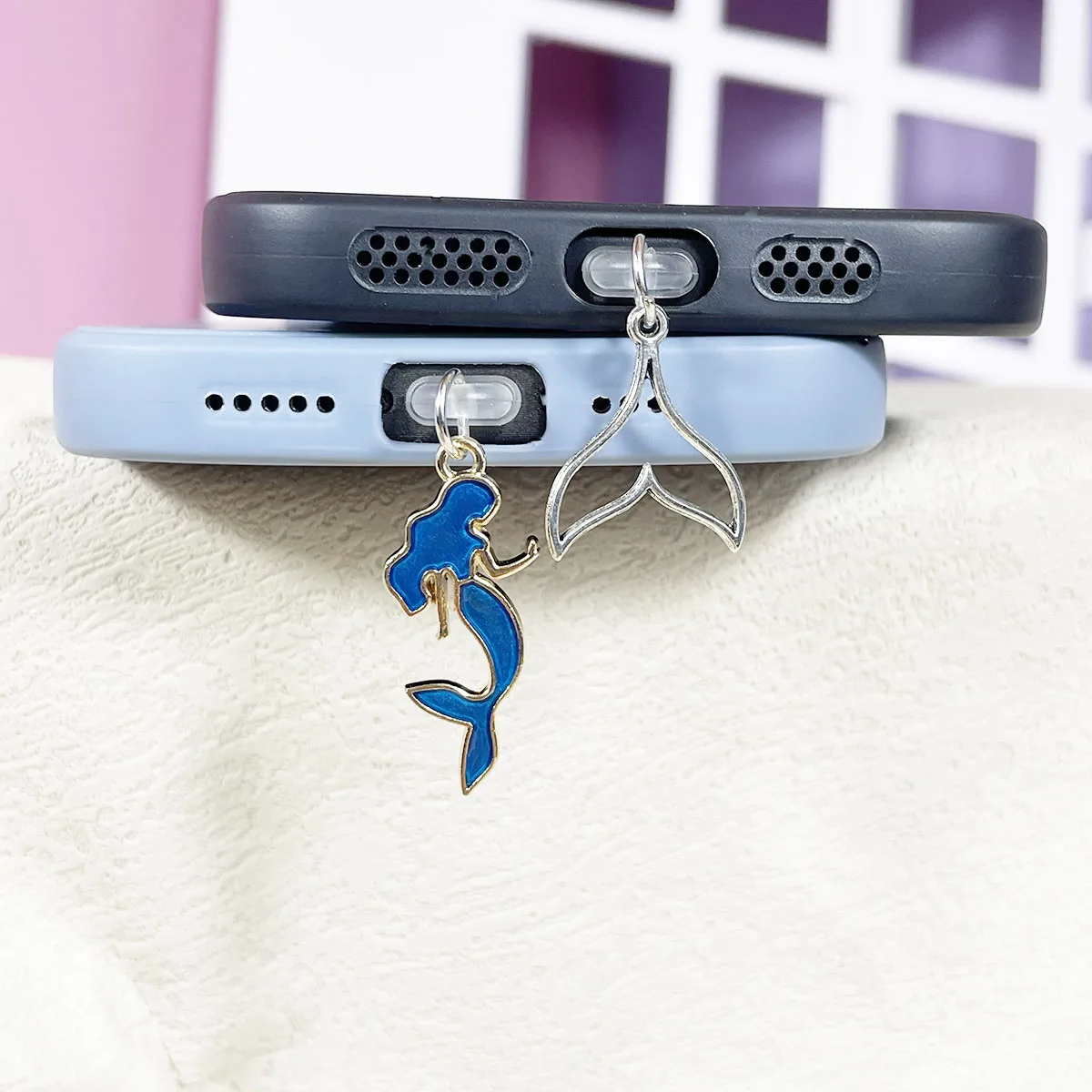 

Mermaid phone dustproof plug, phone accessory pendant protection suitable for iPhone 15/suitable for Samsung/suitable for Type