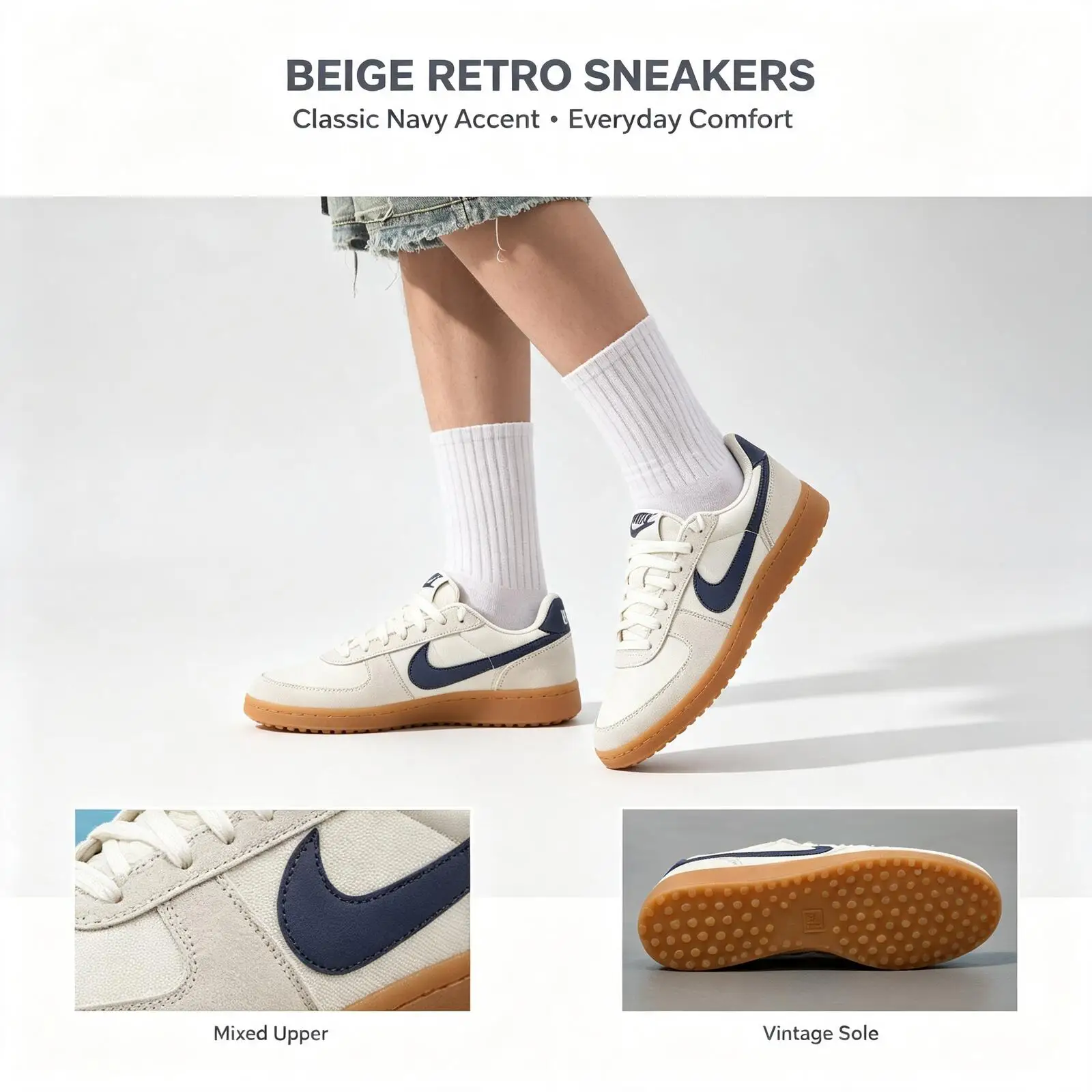 Nike Limited Edition  Women's Field General (Gs) Sports Trendy Casual Shoes Lightweight Breathable Sneakers If0465-100