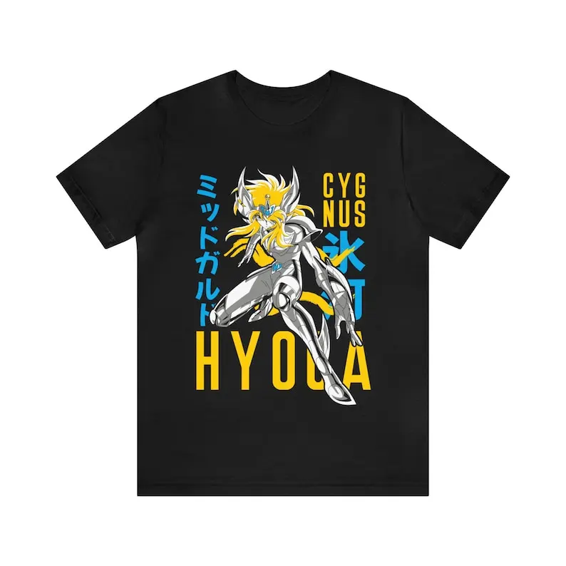 Hyoga Anime T-shirt Unisex, Saint Seiya Anime MangaLover Shirt, Graphic Anime Tee