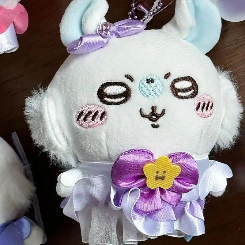 

Плюшевые брелки Chiikawa Magical Girl — Hachiware Usagi Momonga Kurimanju — Kawaii Charm Dolls для подарков и коллекционеров аниме
