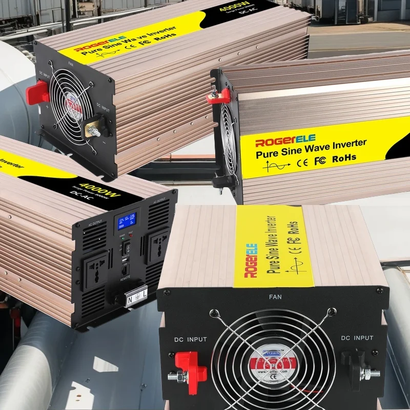 

4000W/4kw Power Invert 4000W Solar Inverter AC 12V To DC 220V Power Off Grid Pure Sine Wave Inverter