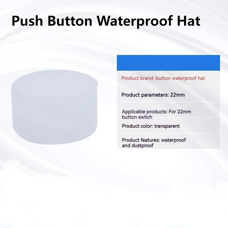 

5Pcs/Lot Waterproof Cap Protective Cover Transparent For 22mm Push Button Switch