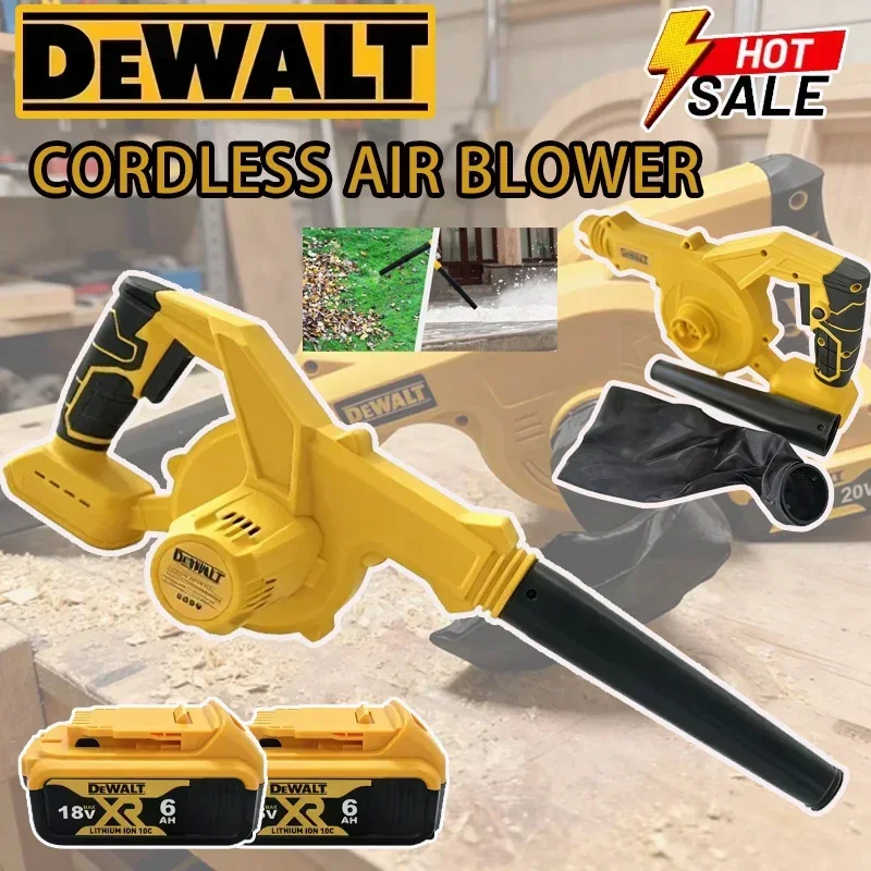 

Беспроводной воздуходув-пылесос Dewalt 2-в-1, электрический пылесборник для компьютеров, очиститель листьев, электроинструмент для аккумулятора 18В