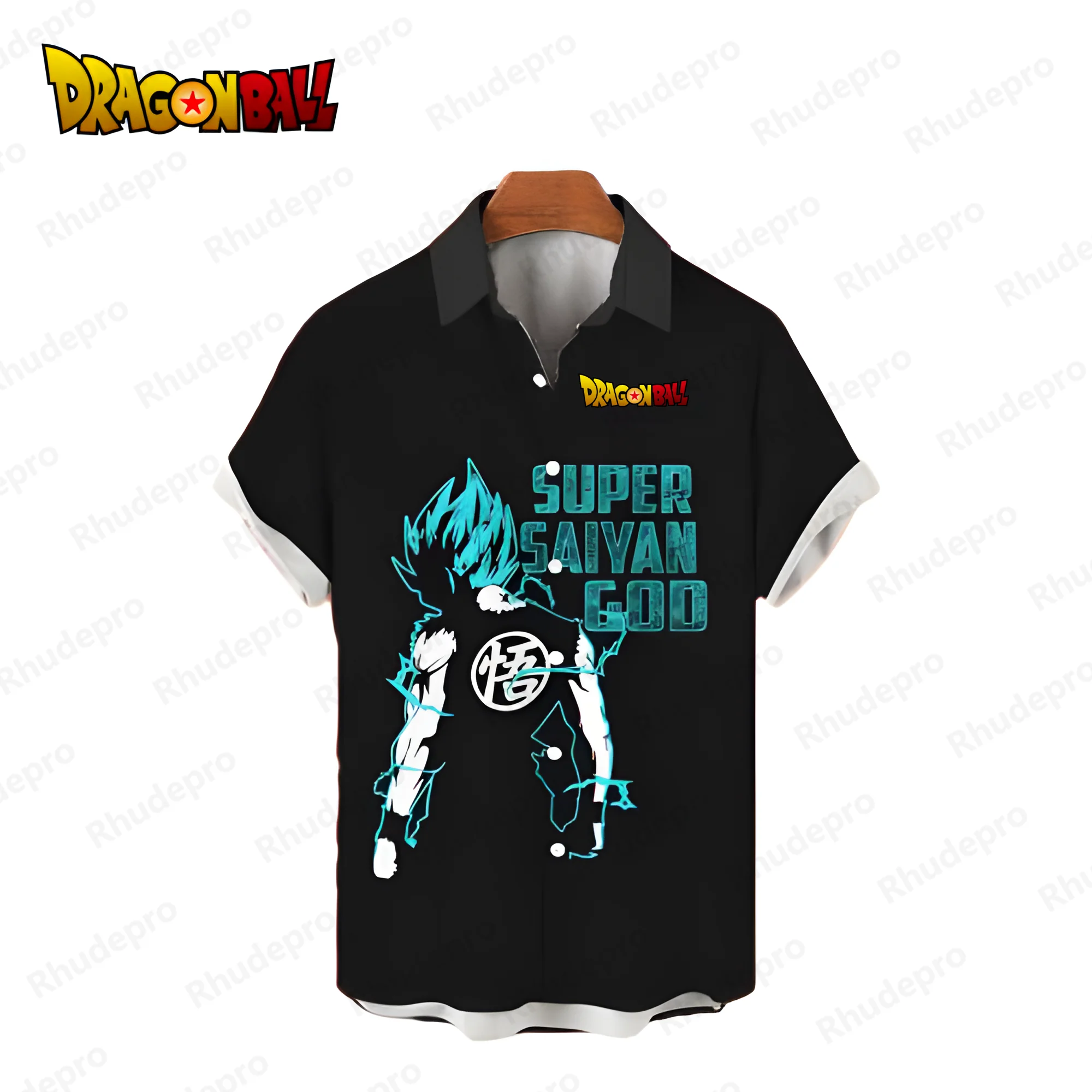 

Vegeta Men's Shirts Dragon Ball Z Beach Style Super Saiya Summer Playa 2024 Oversized Aesthetic Clothing Y2k Short Sleeve