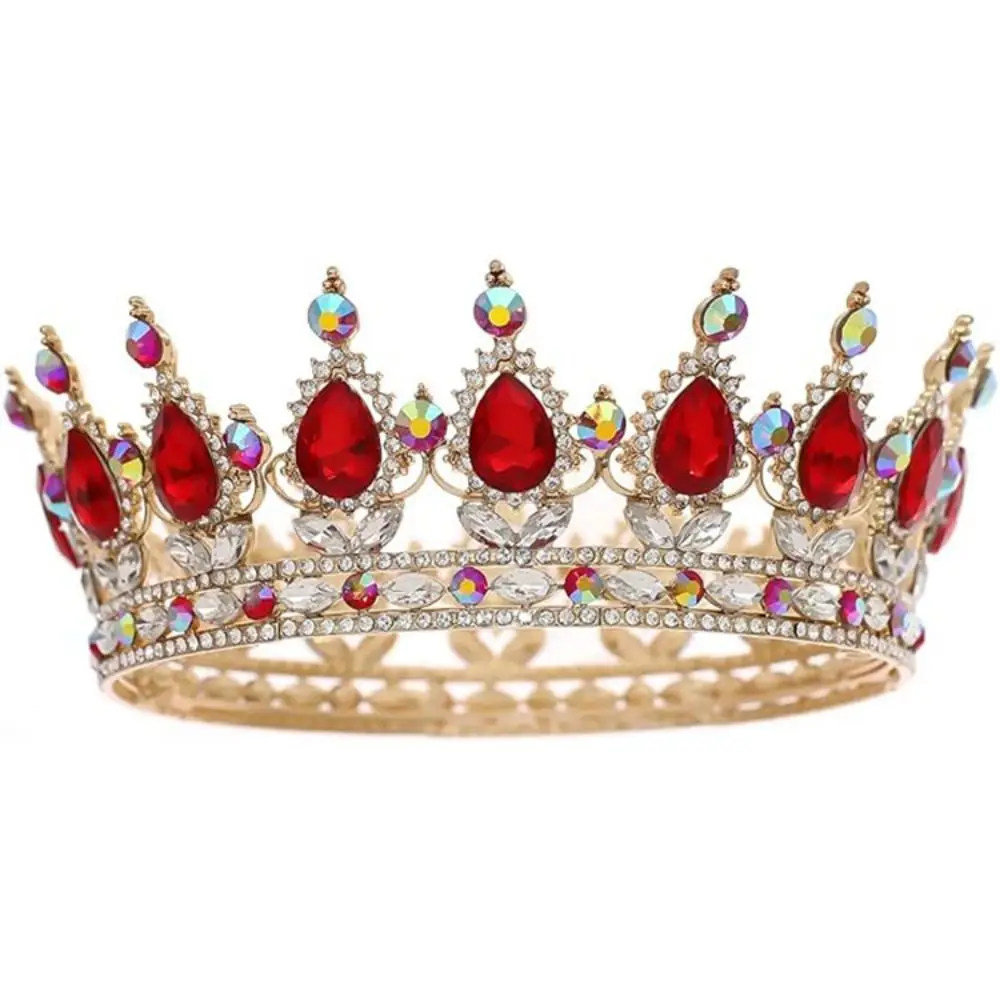 

Fashion Bride Queen Crown Pageant Cosplay Royal Princess Crown Birthday Prom Crystal Wedding Tiara for Princess Party