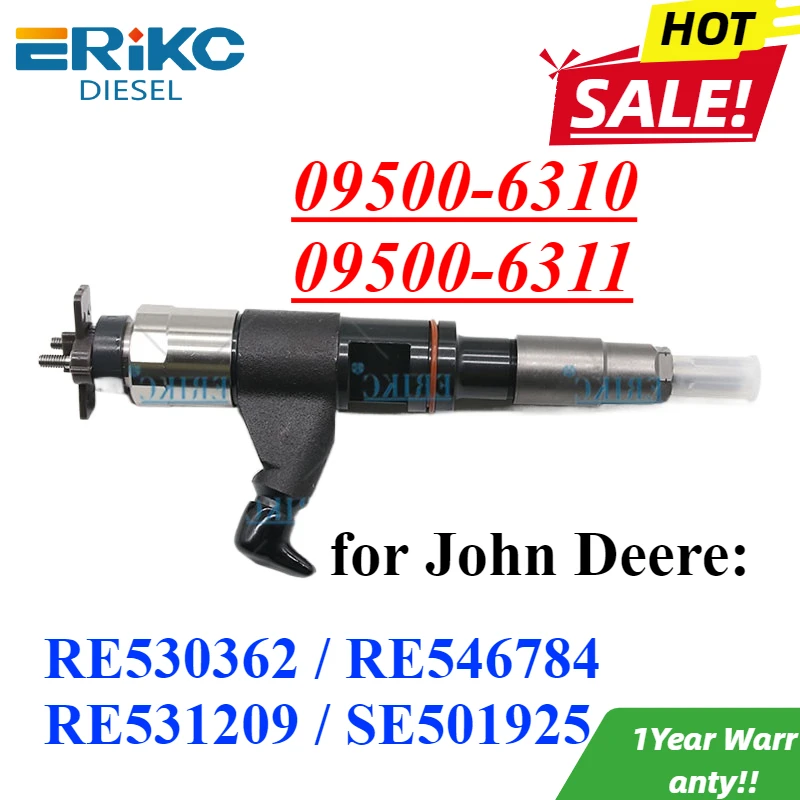 09500-6310 09500-6311 Auto Fuel Injector RE530362 RE546784 Engine Sprayer Nozzle  for John Deere RE531209 SE501925