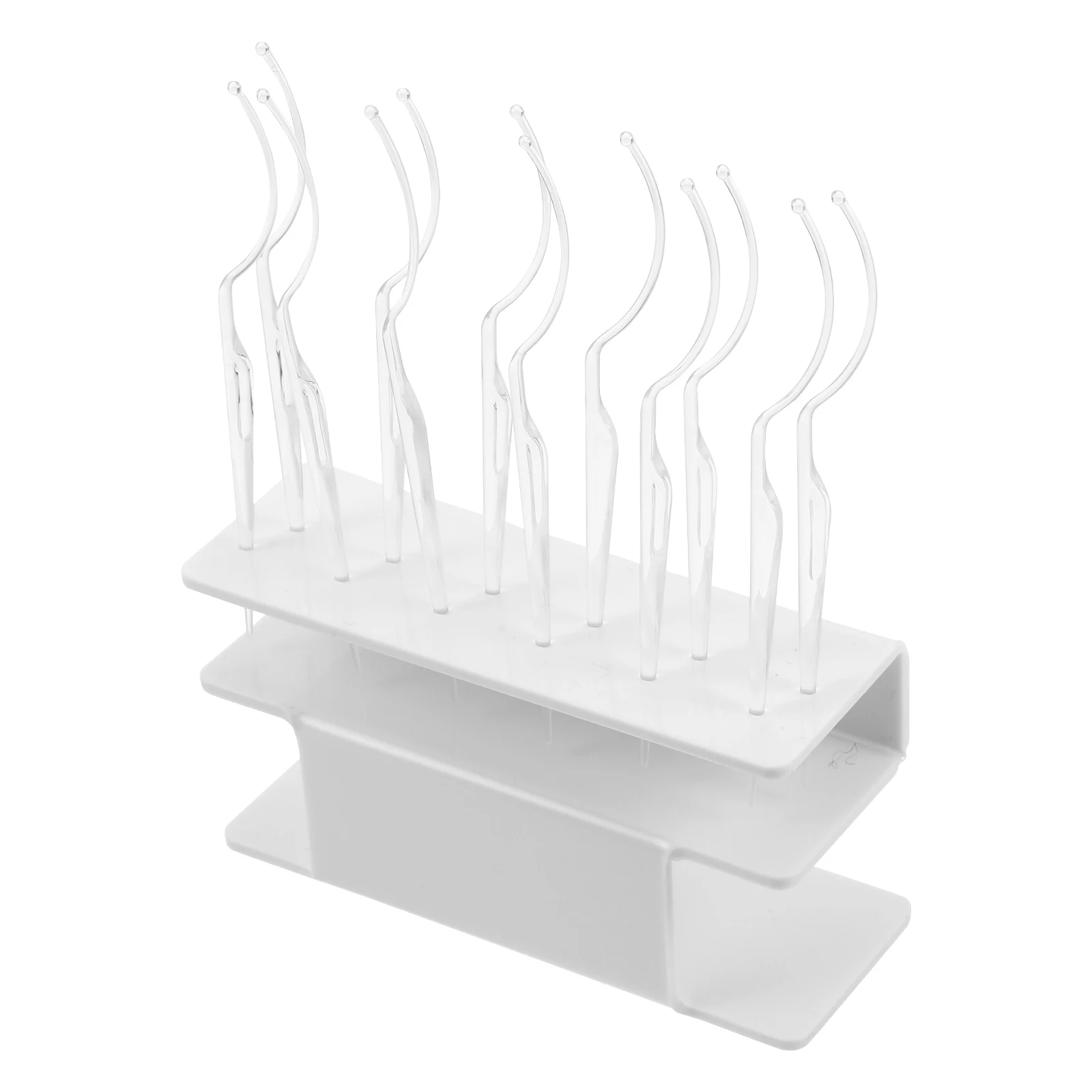 

1 set 12 False Eyelash Display Stands White Tools Transparent Holders Storage Rack Beauty Salon Lash Extension Makeup