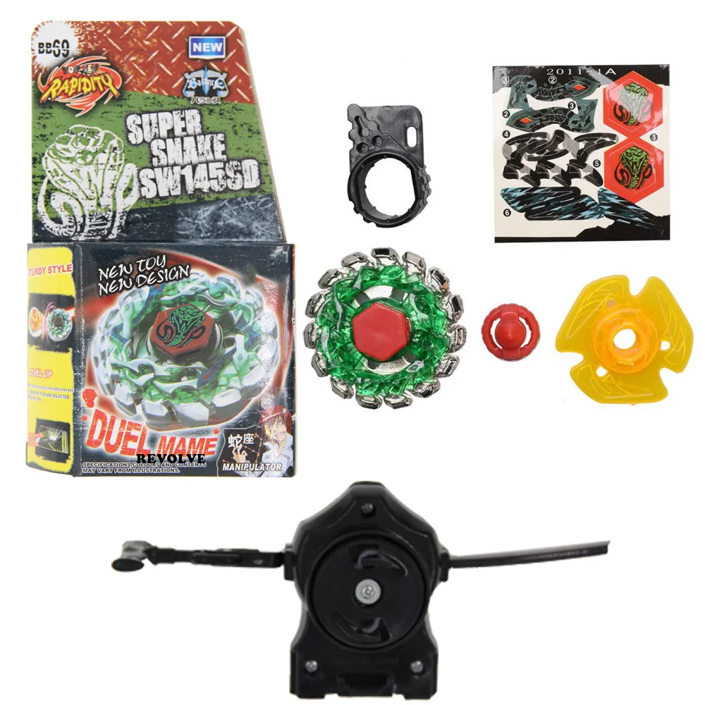 B-X TOUPIE BURST BEYBLADE dranzer s L drago Rush Red Dragon bb-98 Simple Packing + Black Pull Line Launcher