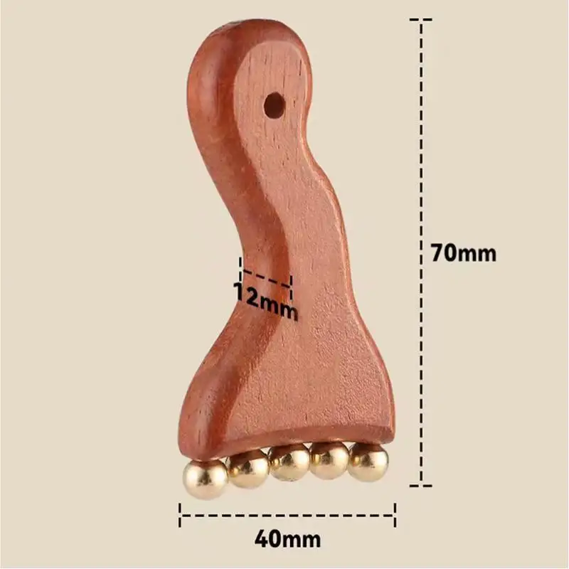 Meridian-Massagekamm aus Kupfer und Sandelholz, Meridian-Kamm, Nadelmassage, Guasha-Kopfmassagebürste, Entspannungs-Körpermassagegerät – Detail 13