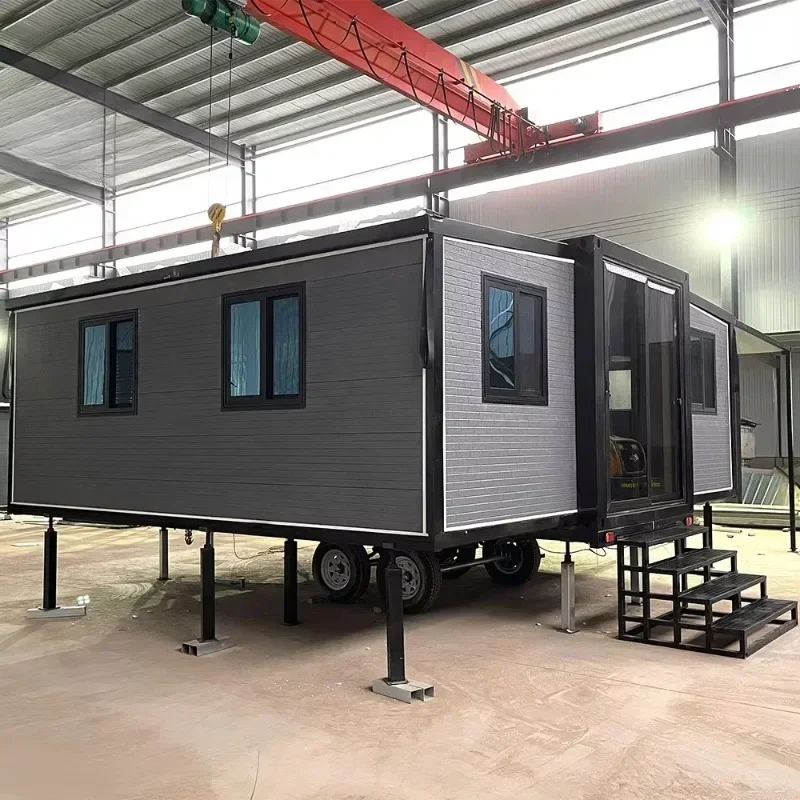 Luxury Folding Prefab Luxury Villa Prefabricated Foldable Mobile Modular Home 20Ft Expandable Container House