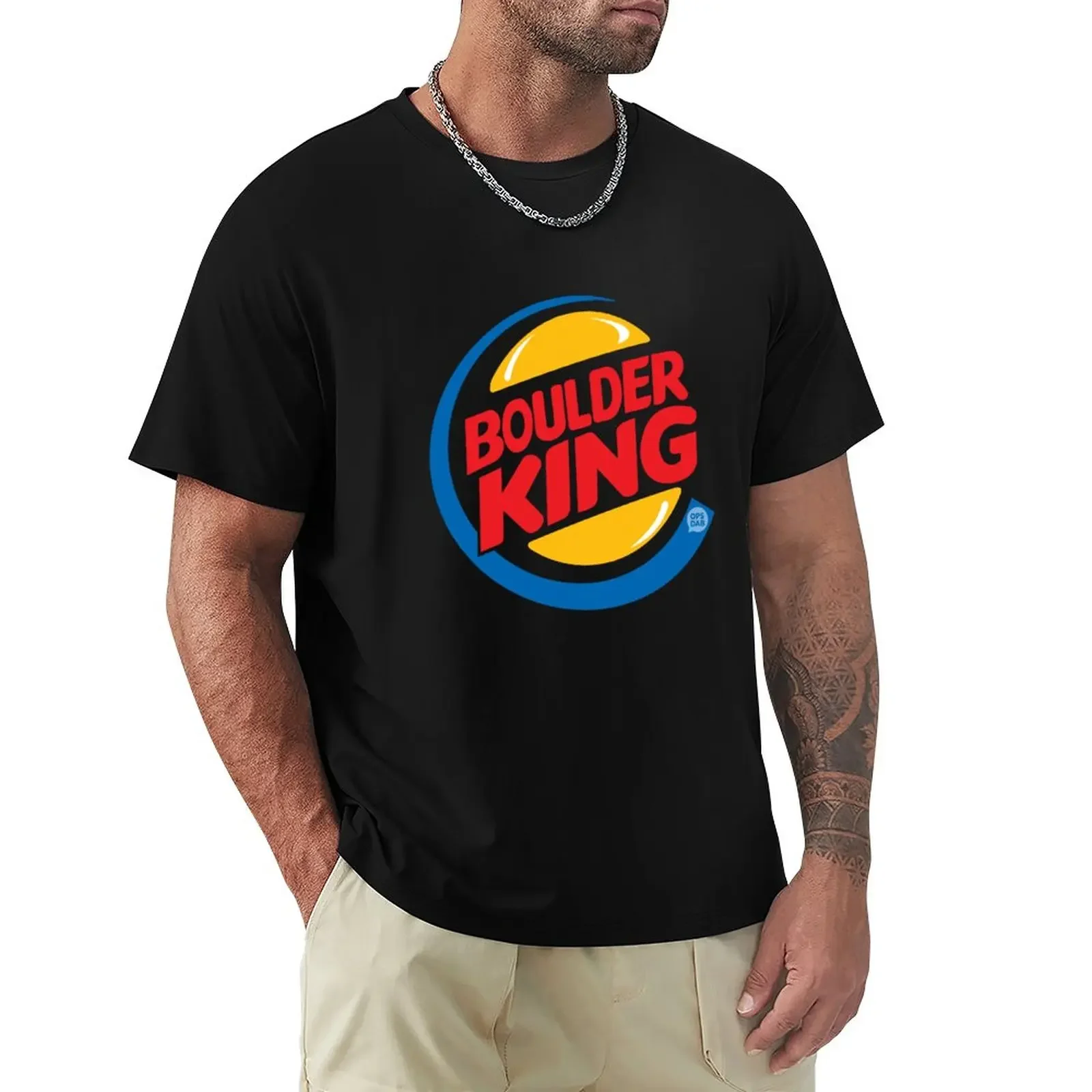 Boulder King T-Shirt vintage summer top tees heavyweight t shirts for men