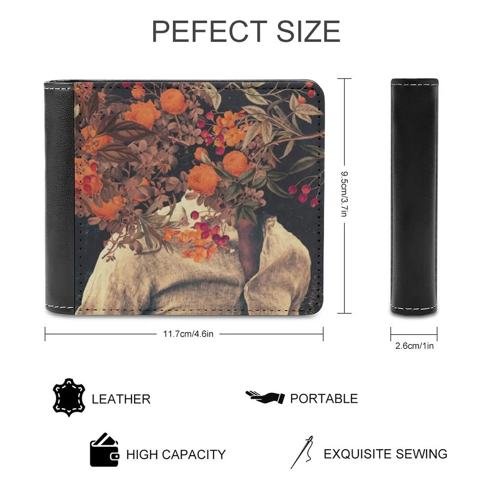 لطيف القراصنة القط الجمجمة وعظمتين متقاطعتين محفظة جلدية محفظة رجالية مقاطع المال القراصنة القراصنة القط القطط مضحك الفكاهة روح الدعابة #2