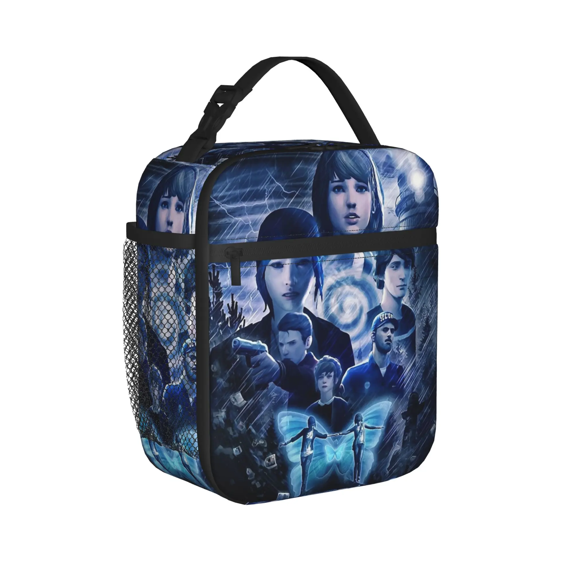 Life is Strange Blue Edition Insulated Lunch Bag Leakproof  Reusable Cooler Bag Tote Lunch Box School  Travel Men Women