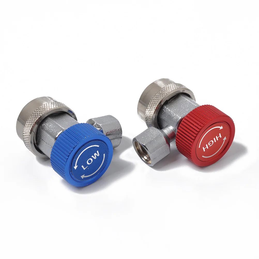 

134A Air Conditioning Quick Coupler Adapter High Low Side Gauge Connector For R-134A Service Ports Electrical Equipment