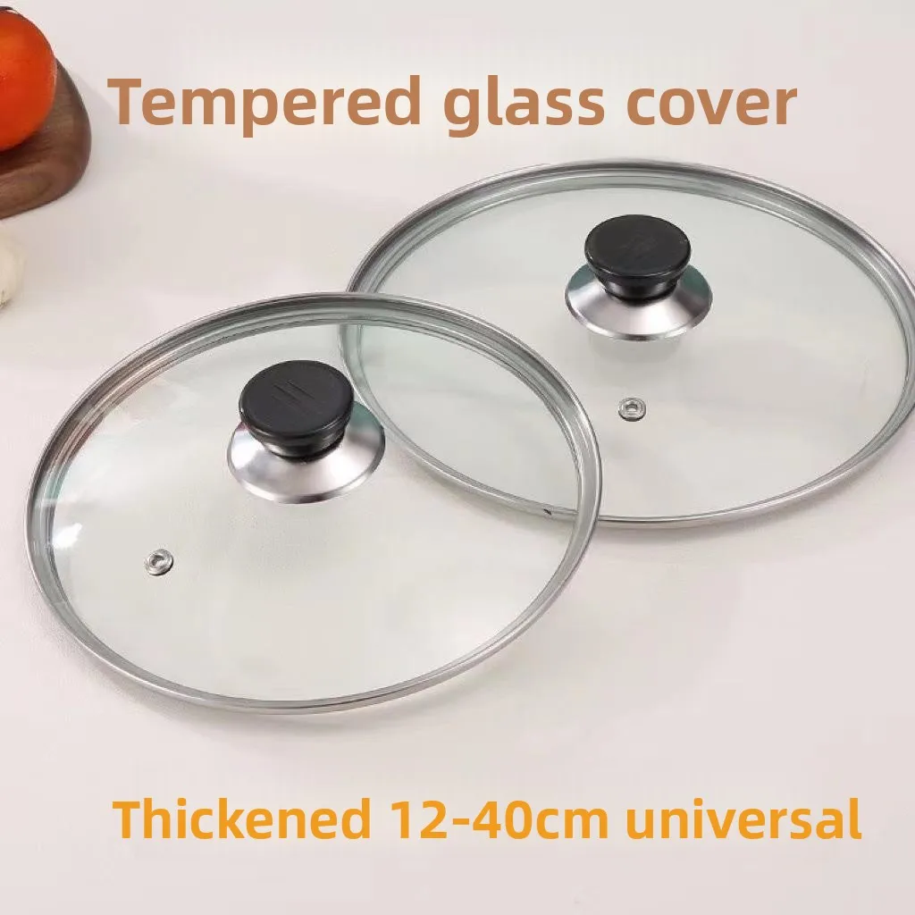 

Tempered Glass Pot Lid Stainl Steel Explosion Proof G aped Lid Anti Scalding Visualizable Soup Pot Universal Pot Lid