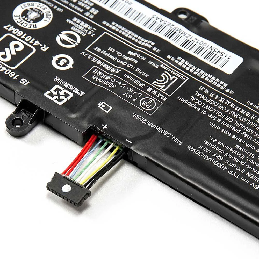 Imagem -03 - Bateria Original do Portátil para Lenovo Ideapad Novo Genuíno 7.4v 30wh 32015abr L16l2pb2 L16c2pb2 L17l2pf1