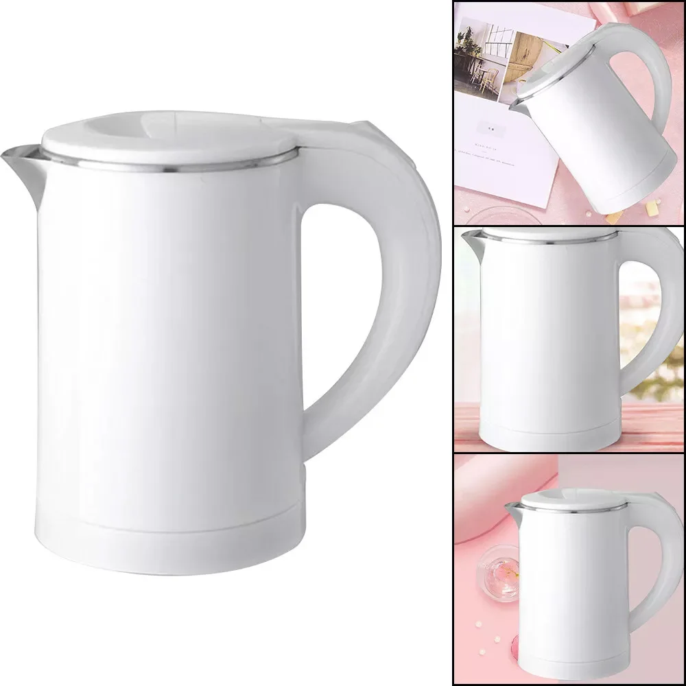 0.6L Electric Kettle Quiet Fast Boil Portable Stainless Steel Travel Kettle 800W