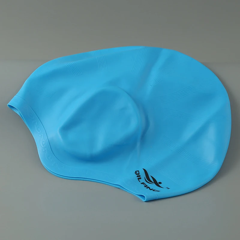 New Silicone Waterproof Protect Ear Long Hair Protection Swim Cap Swimming Pool Water Sport Hat for Men Male Women Female Adults