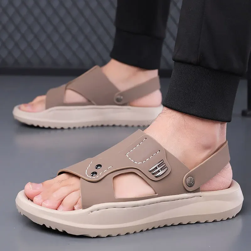 

Thick Sole Comfort Casual Sandals Summer Outdoor Soft Sole Anti Slip Waterproof Beach Shoes Fashion Breathable Sports Slippers