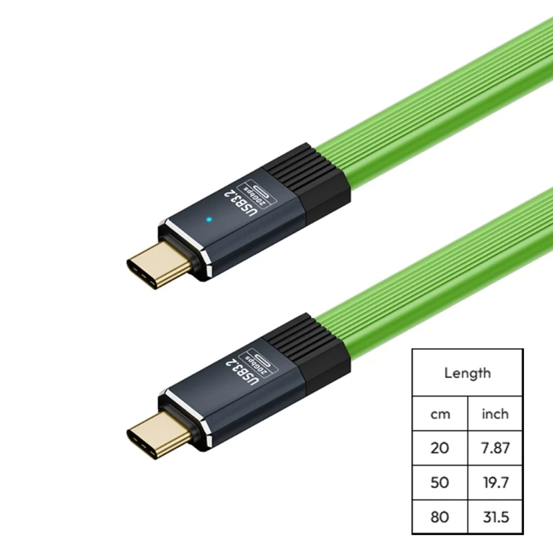 USB 3.2 Type C Soft Board Cable 20Gbps Fast Speed Data OTG Connection 8K60hz 448F