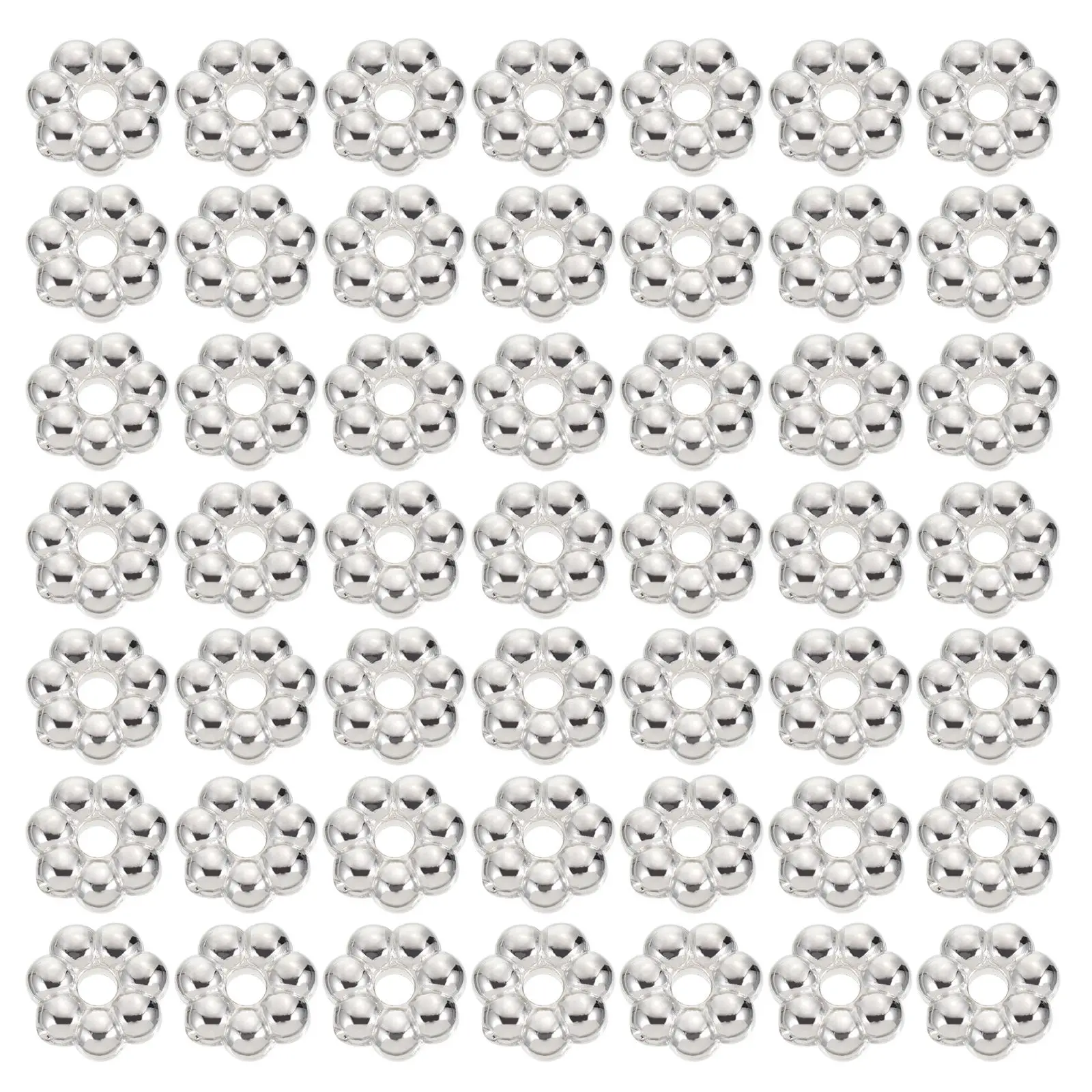 

2000 Pcs Decorative Beads Flower-shaped Jewelry Accessories Necklace Craft Plastic