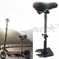 Electric Skateboard Saddle for 10 inch Scooter Foldable Height Adjustable Shock-Absorbing Folding Seat Chair