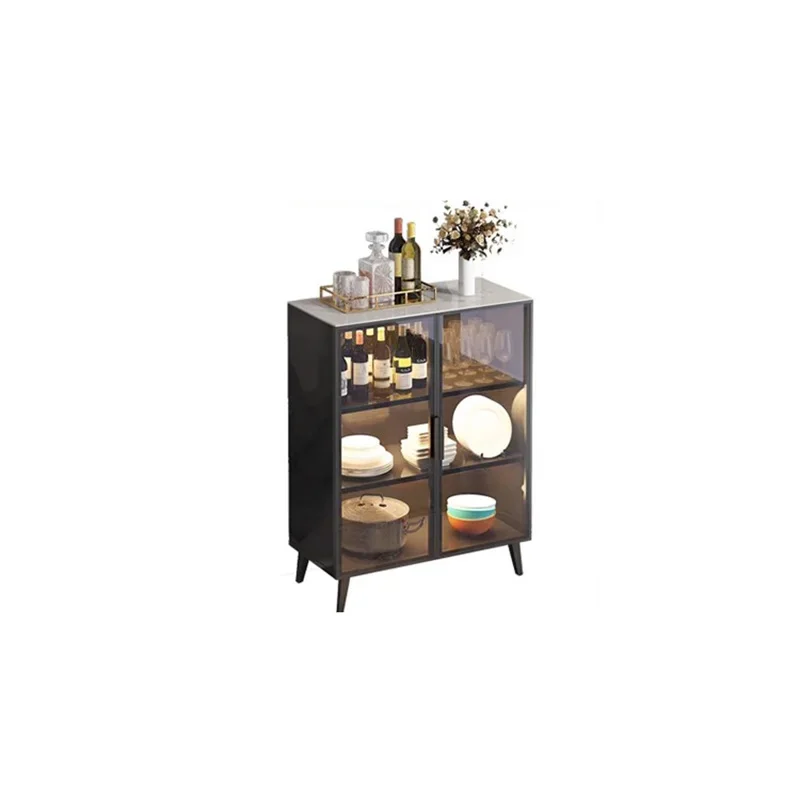 Corner Narrow Sideboards Display Cabinet Buffet Space Saving Sideboards Glass Showcases