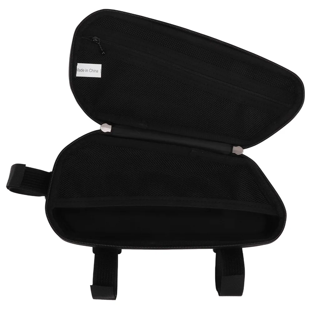 Hard Shell Motorcycle Saddlebag PU Leather Waterproof Motorcycle Side Bag for Left Side Black Bike Pannier Bag Bicycle Cycling
