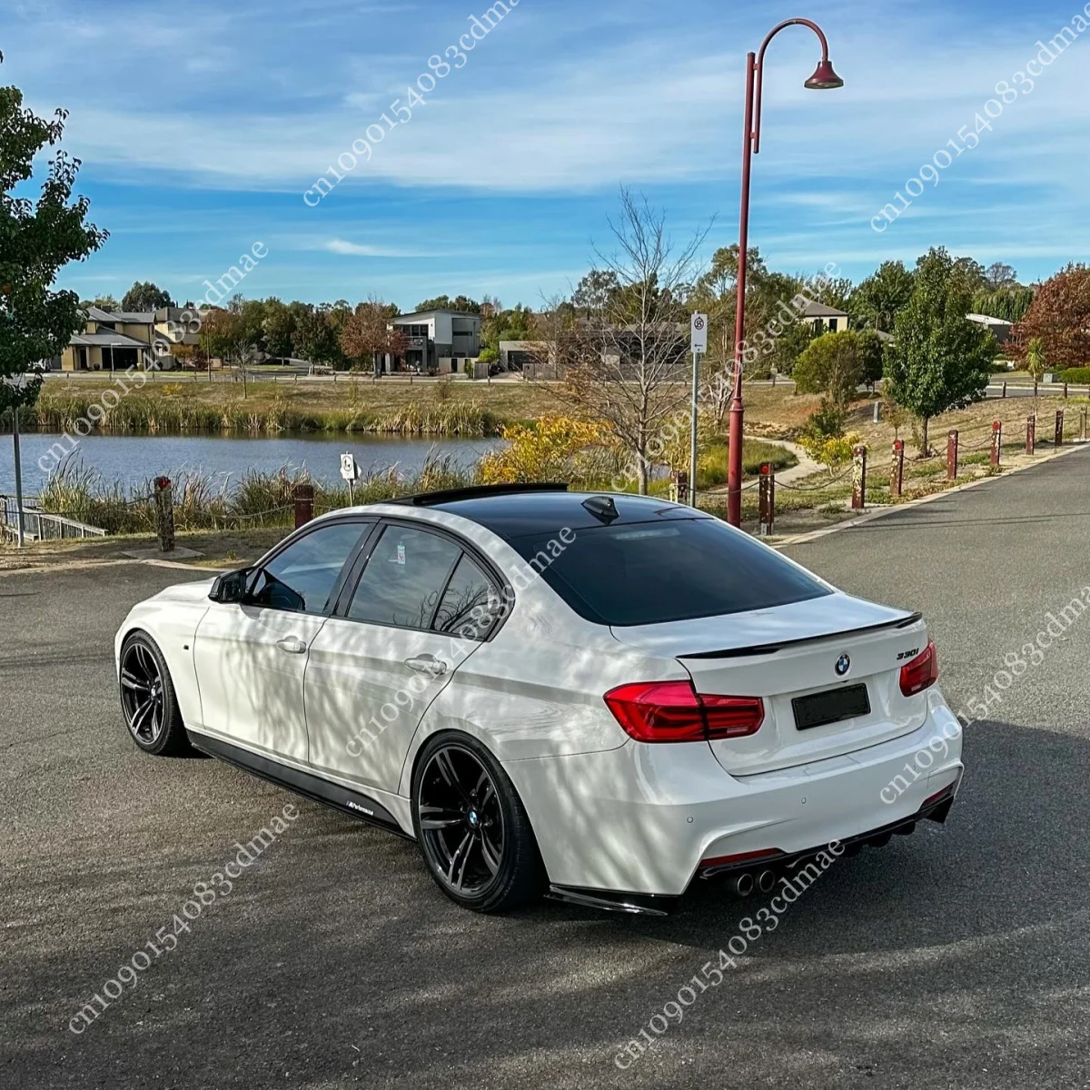 Rear Bumper Diffuser for BMW 3 Series F30 F31 Sport Bumper 2012-2018 Side Skirt Splitters Lip BodyKits Blade Mods Tuning ABS