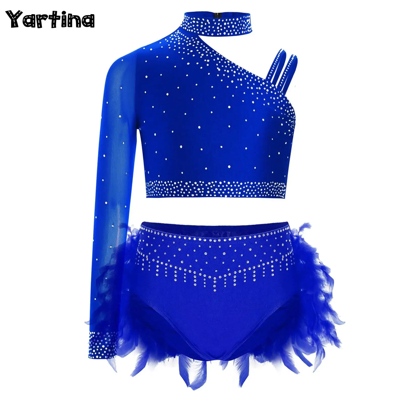 criancas-meninas-ginastica-artistica-patinacao-artistica-ballet-danca-desempenho-traje-brilhante-strass-colheita-topo-com-cuecas-de-penas