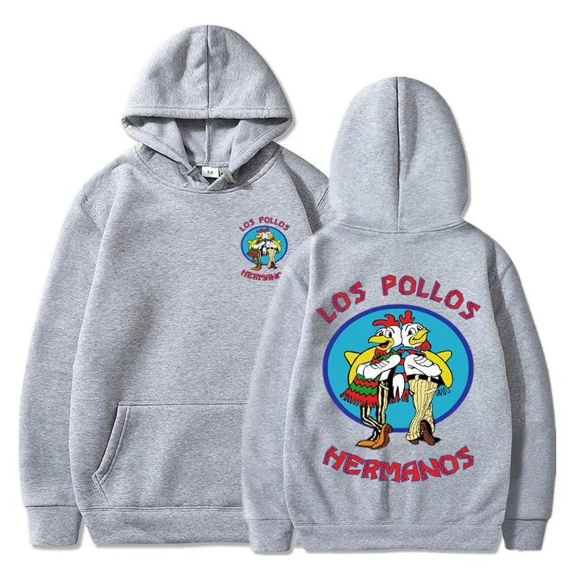 Sudadera con capucha de Breaking Bad para hombre y mujer, chándal holgado de lana con estampado de Los Pollos Hermanos, primavera y otoño