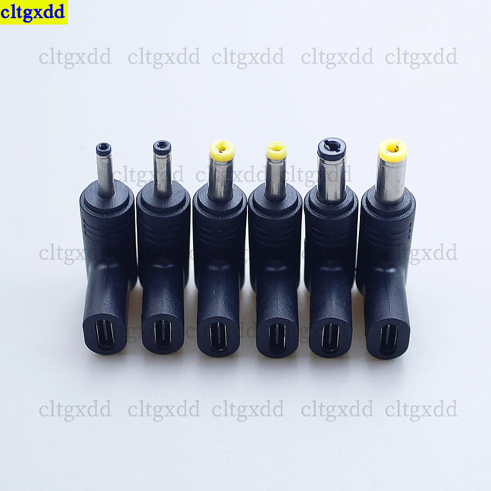 Cltgxdd 1 Stuk Type-C Naar Dc Power Connector 12V 15V 19.5V Plug 3.0*1.1/3.5*1.35/4.8*1.7/4.0*1.7/5.5*2.1/5.5*2.5mm Mannelijk Opladen