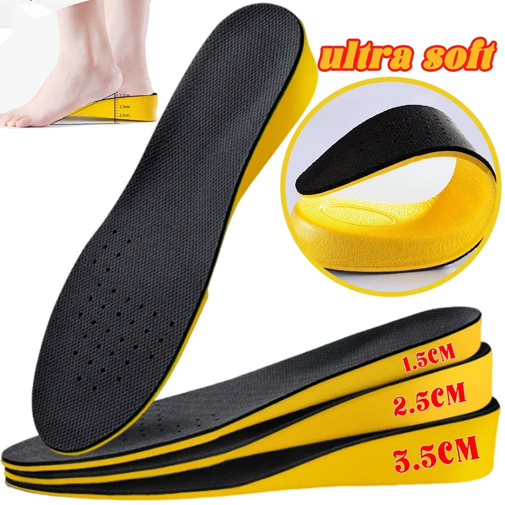 

Стельки для увеличения роста для мужчин и женщин, невидимые увеличивающие стельки, ортопедические стельки, дышащие подушечки, подкладка для обуви