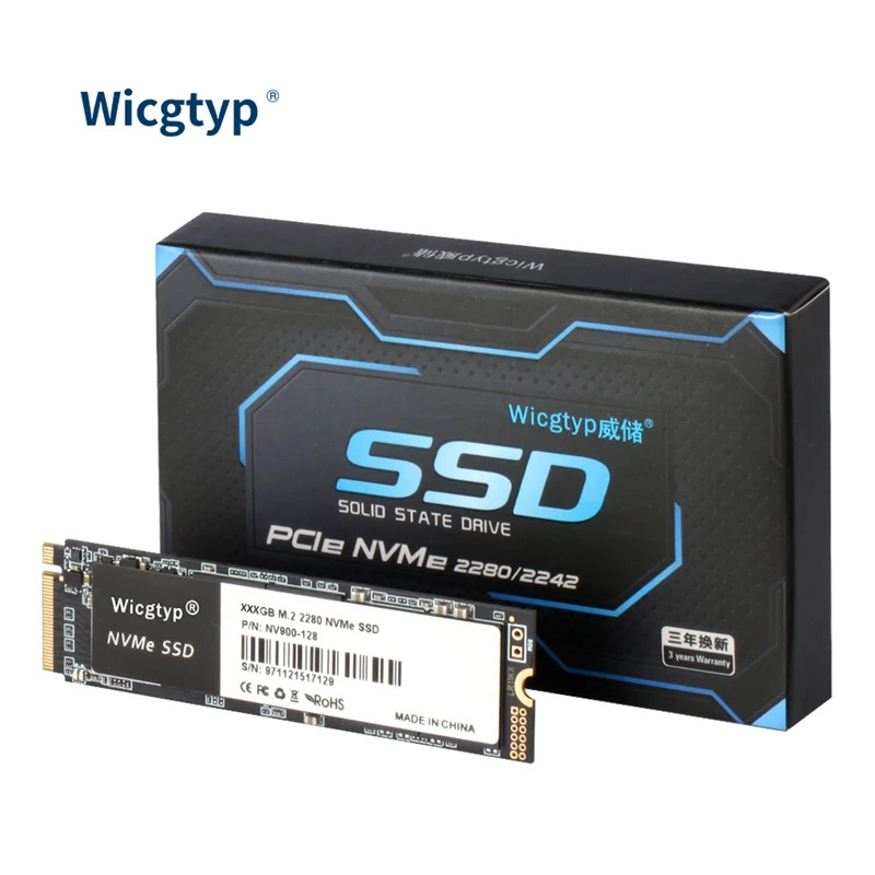 Wicgtyp M.2 nvme ssd 1テラバイトssd 128ギガバイト256ギガバイト512ギガバイト2テラバイトM2 pcie 2280 nvme内部ソリッドステートドライブssd 1テラバイトハードディスク用