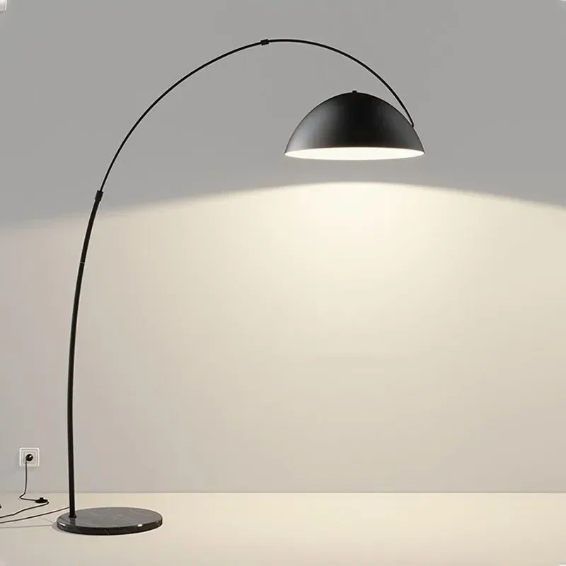 Modern Matte Black Fishing Floor Lamps Dining Living Room Bedroom Standing Lights Sofaside Home Decor Indoor Lighting Chandelier