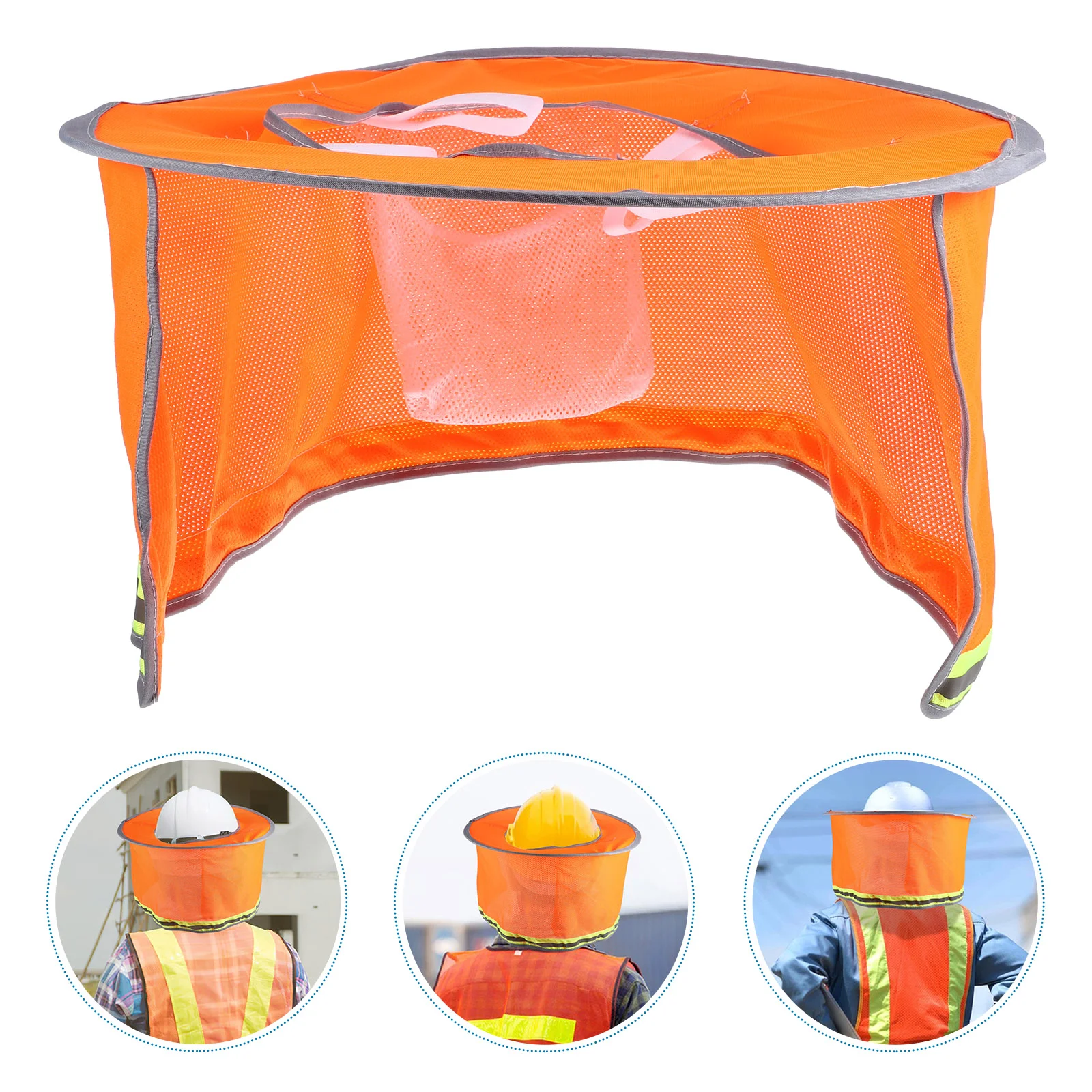 남성용 태양 모자 목 그늘 안전모 액세서리 자외선 차단 챙 워터 바이저 플라스틱 미스