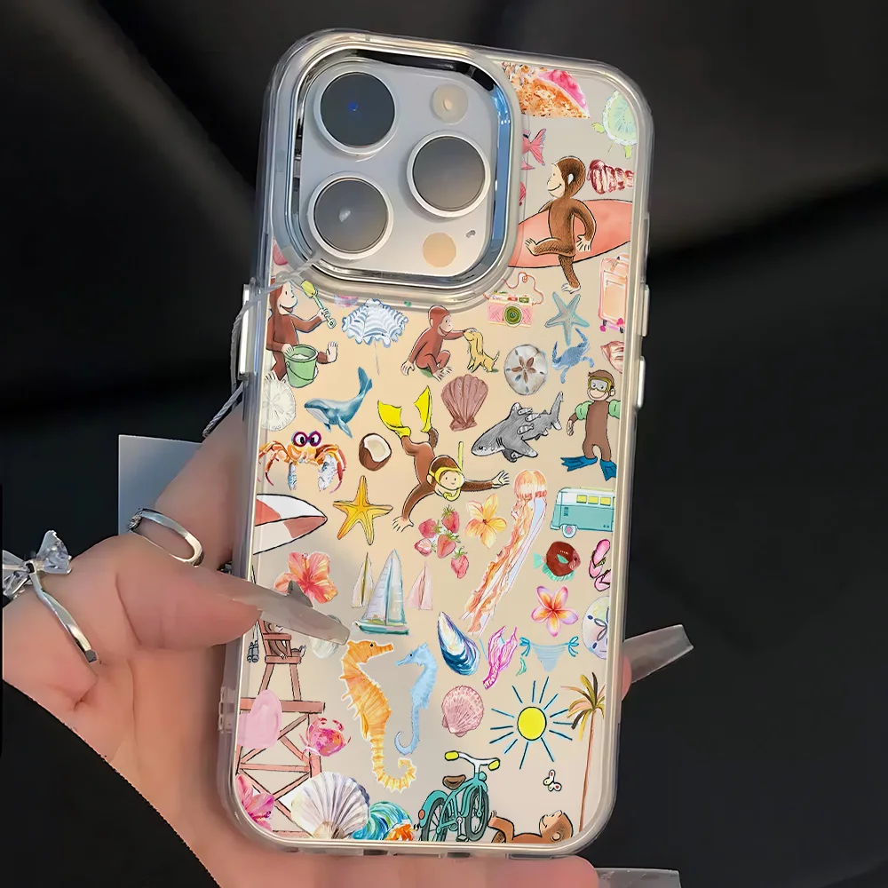 غريب G-جورج القرد قضية الهاتف لسامسونج غالاكسي A56 A36 A26 A06 A55 A35 A16 A06 A54 A34 A25 A24 A15 A14 A73 A53 A33 4G 5G