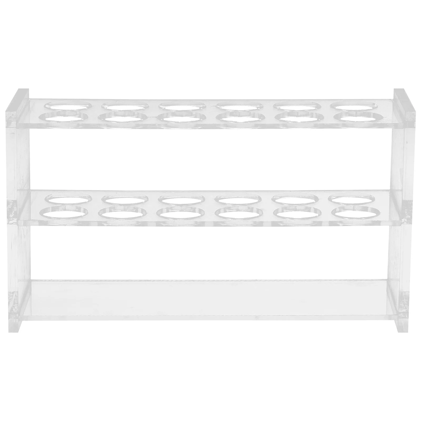 

6 Socket Acrylic Test Tube Rack for 25ml Tubes Hole Size 21mm Sampling Tube Storage Rack Lab Sampling Holder Storage ganizer