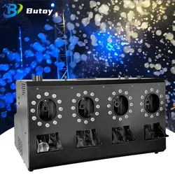 Best Nebulizing Bubble Machine Color 3000W LED Foam Machine Four Hole Wedding Party DMX 512 Console DJ DISCO Bar