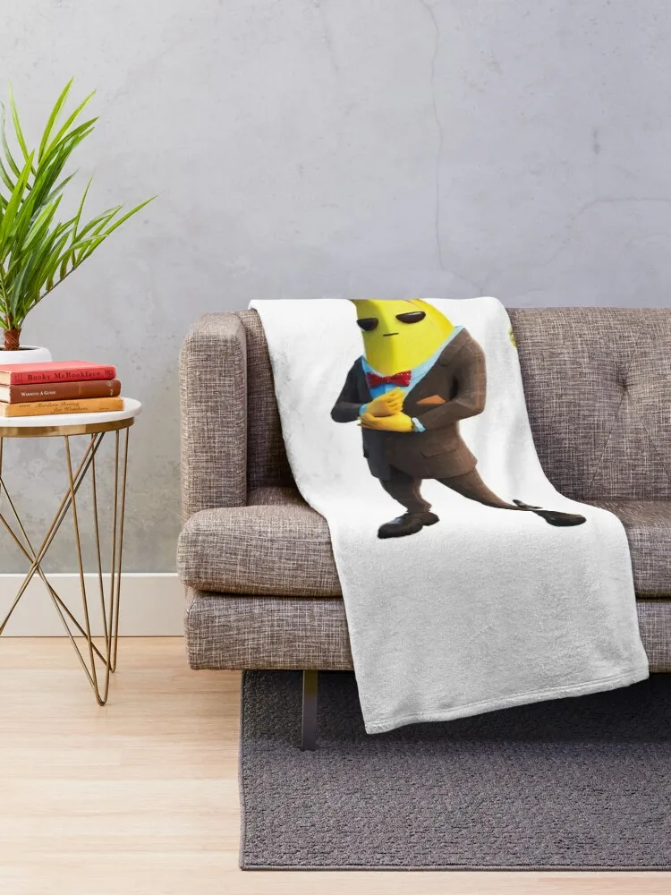 Banana Peely Gaming Characters Throw Blanket Summer funny gift blankets and throws Blankets