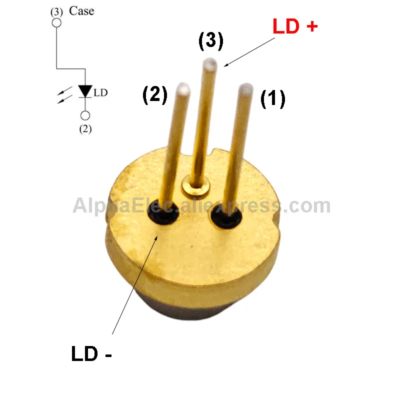 (10 قطع) 650nm 5mW صمام ثنائي ليزر أحمر N-Type TO-56 5.6 مللي متر LD 2.1 فولت ~ 2.3 فولت لتقوم بها بنفسك وحدة ليزر مصدر ضوء الاستشعار