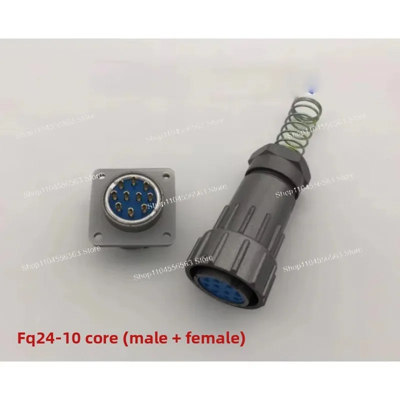 Aviation Plug Socket FQ24-10 Core FQ24-10ZJ FQ24-10TK Waterproof Connector Opening 24