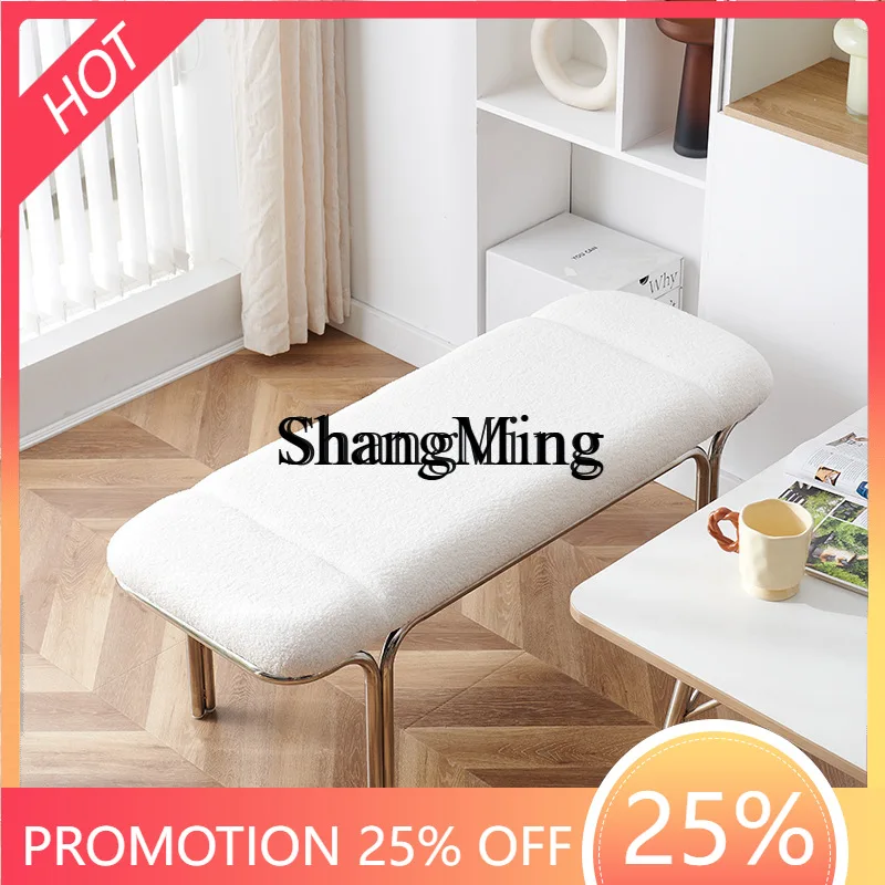 

FG stainless steel shoe changing stool household entrance bench living room entrance bedroom bedside stool