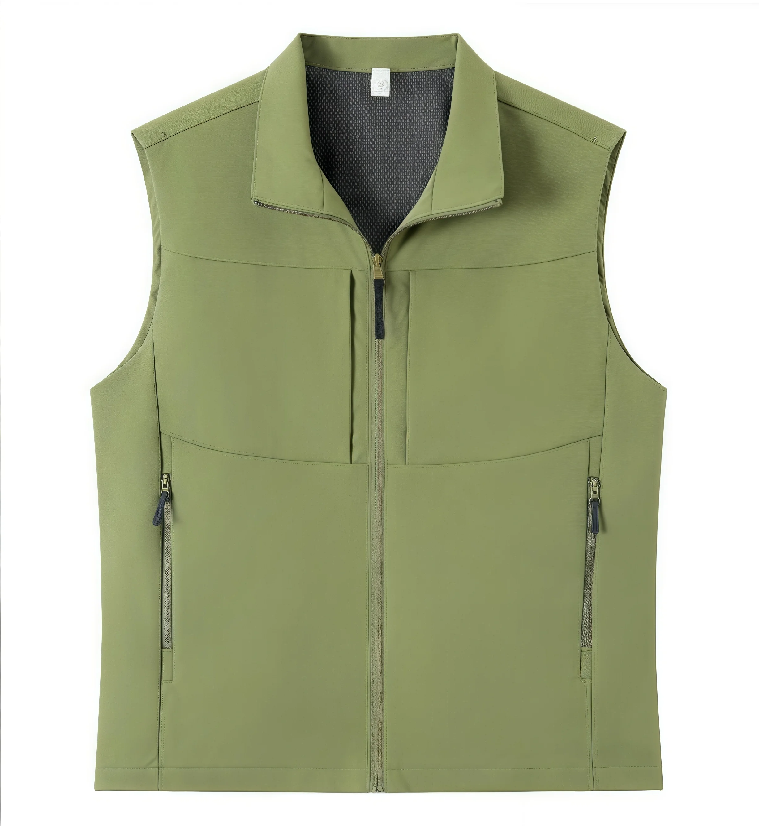 

Рабочая форма без рукавов, водонепроницаемая ткань Оксфорд, однослойный жилет с лацканами, однотонная командная форма, деловой повседневный жилет на заказ