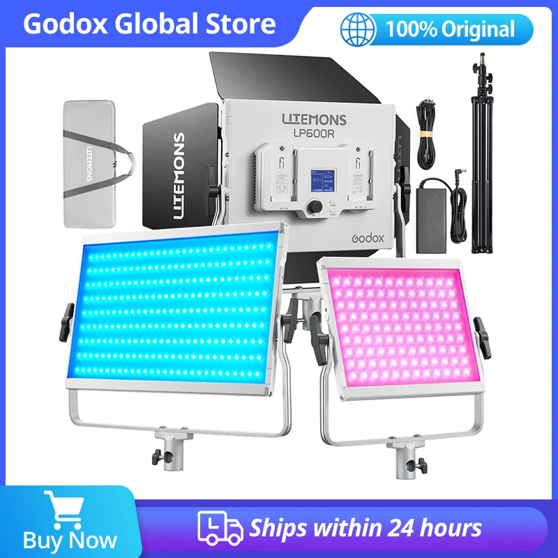 

Godox LITEMONS LP400R/Bi LP600R/Bi LP1200R/Bi LED Light Panel 2 Version Available High Brightness Photography Fill Light Control