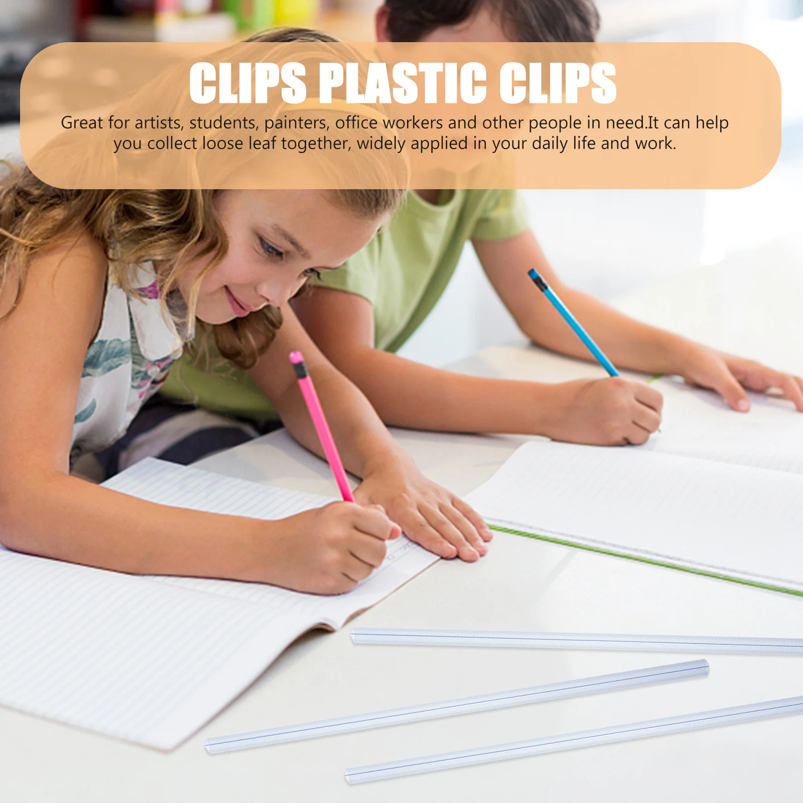 Clips de reliure en plastique, classeurs coulissants, glissières pour côtes de rapport, anneaux de cuir chevelu, fournitures de papeterie, le plus récent, adt, 10 pièces